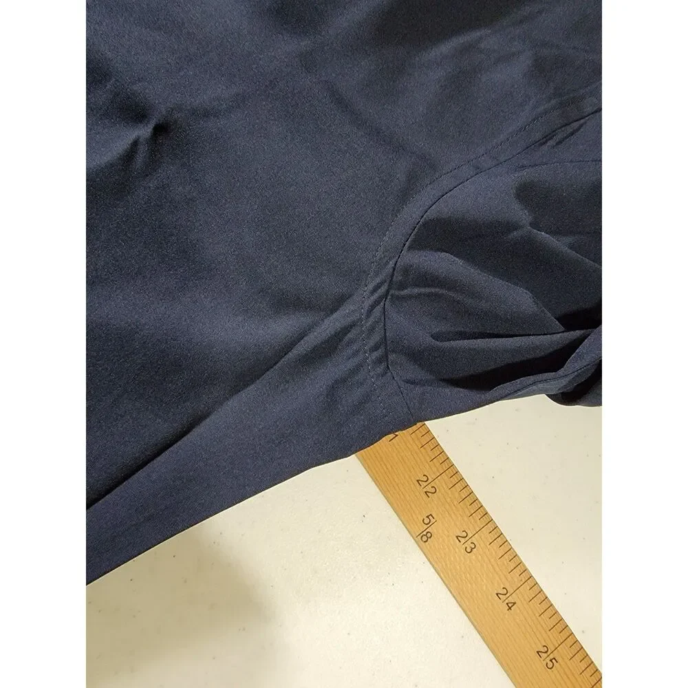 Men's Ted Baker Navy Blue Long Sleeve Button Shirt - Medium 15-15.5 - Picture 5 of 8
